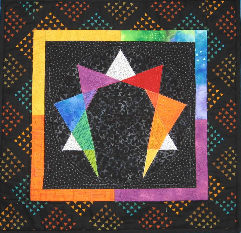 Enneagram quiilt by Sandra Tobin
